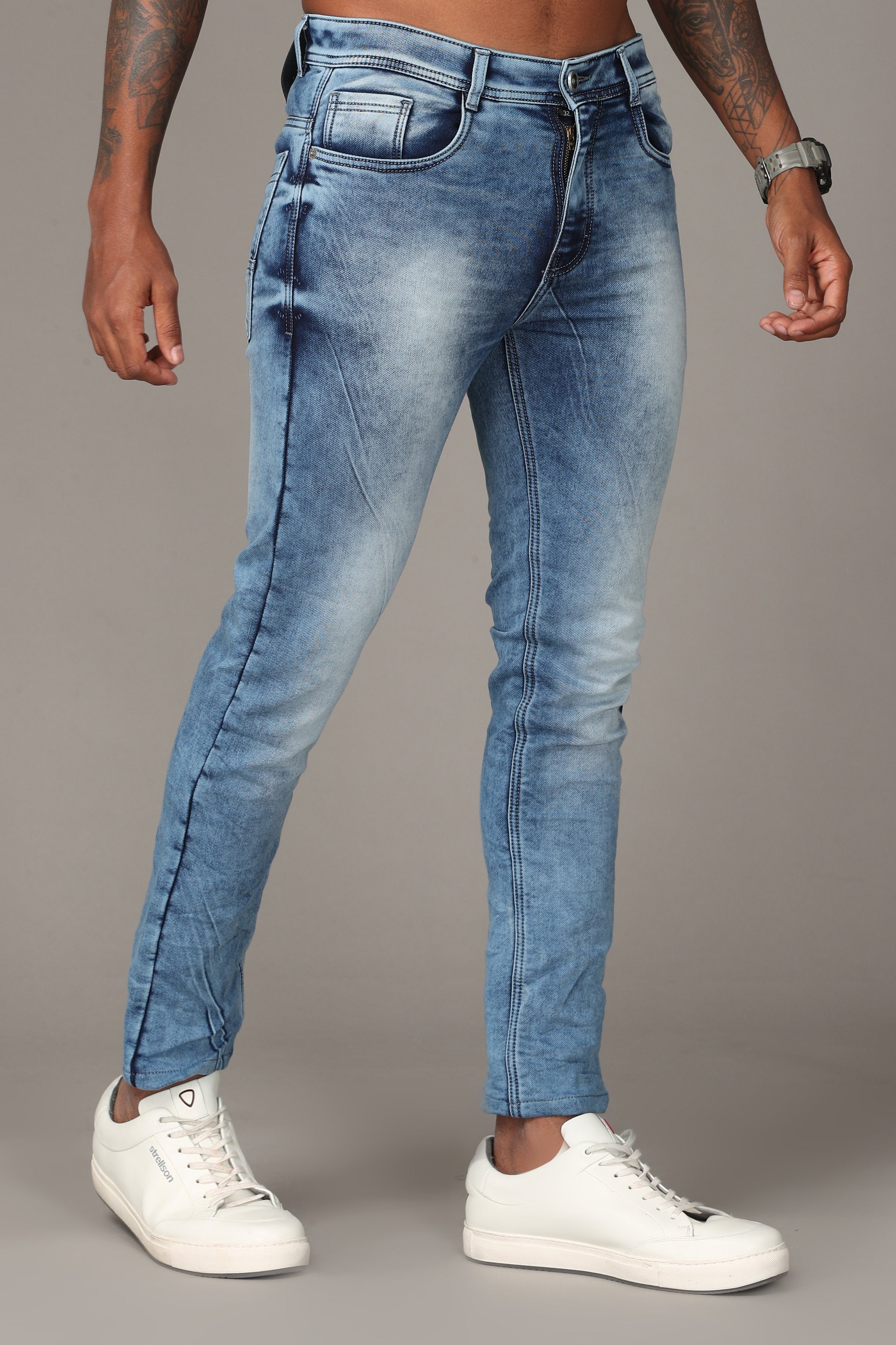 Blue with Light Fade Jeans Jeans KEF 