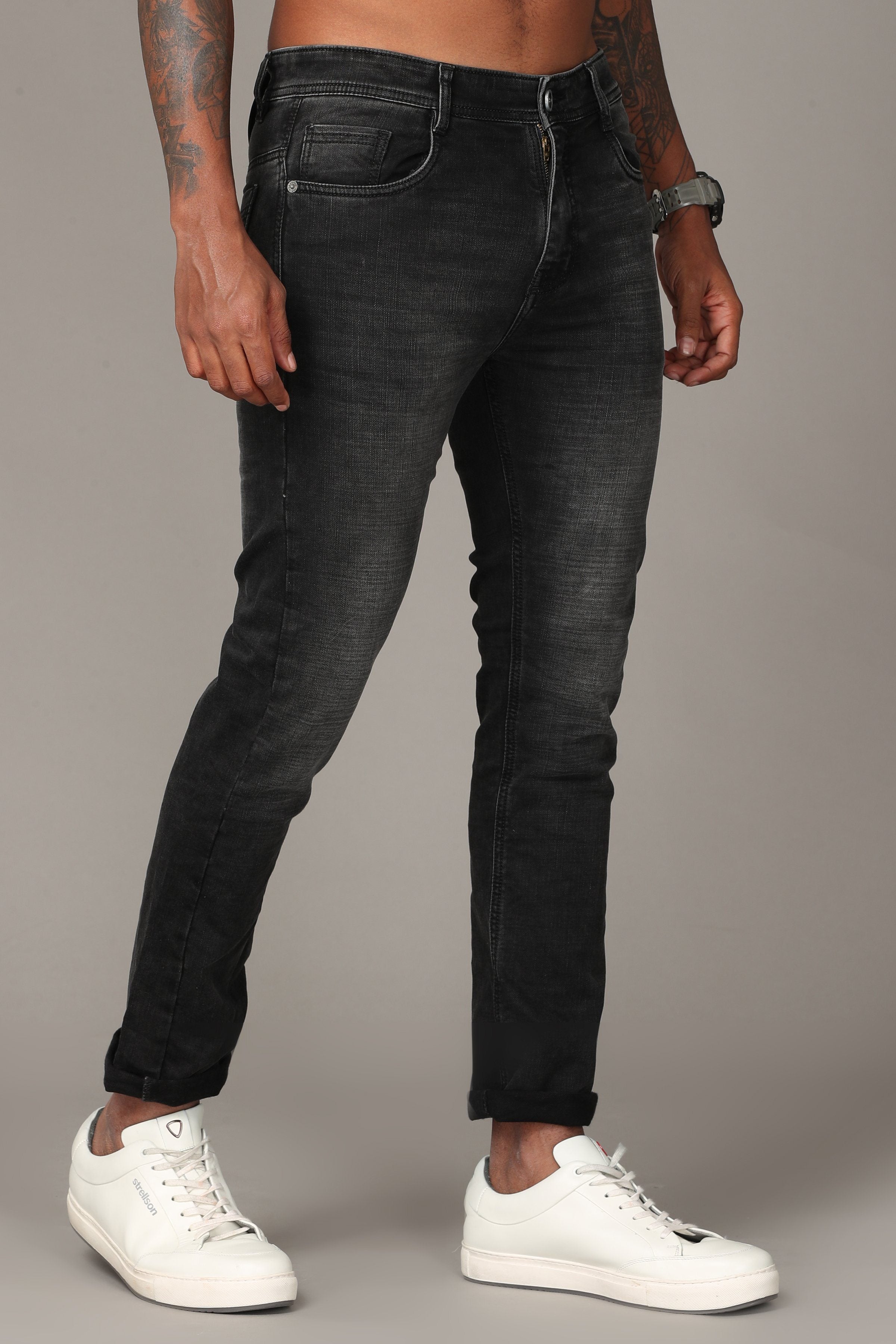 Carbon Black Denim Jeans Jeans KEF 