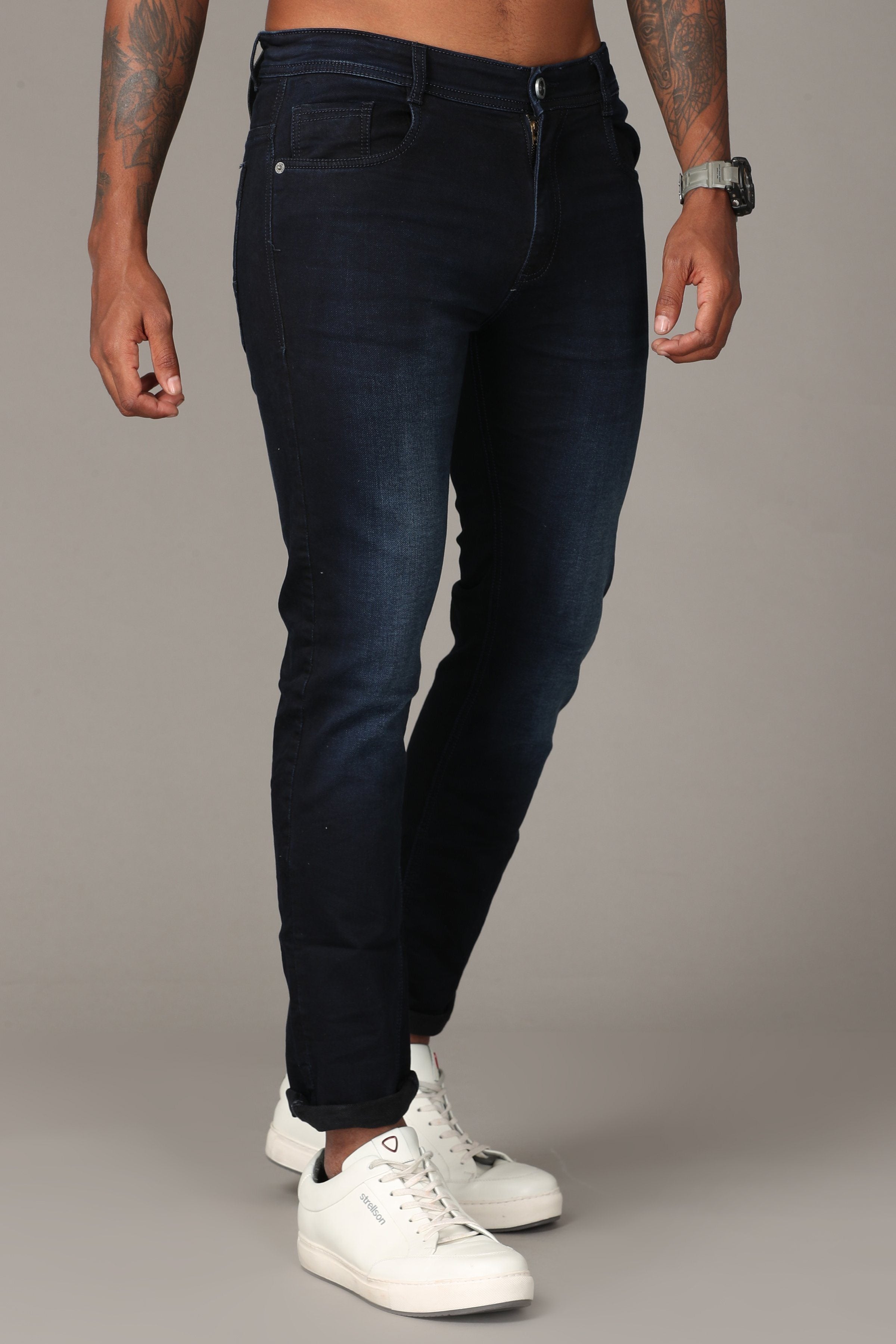 Navy Blue Denim Jeans Jeans KEF 