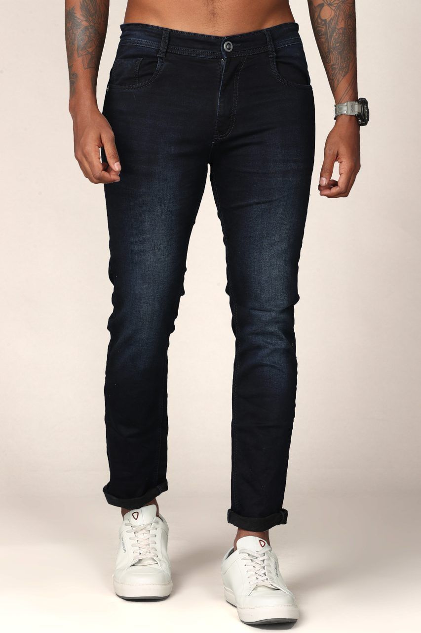 Navy Blue Denim Jeans Jeans KEF 