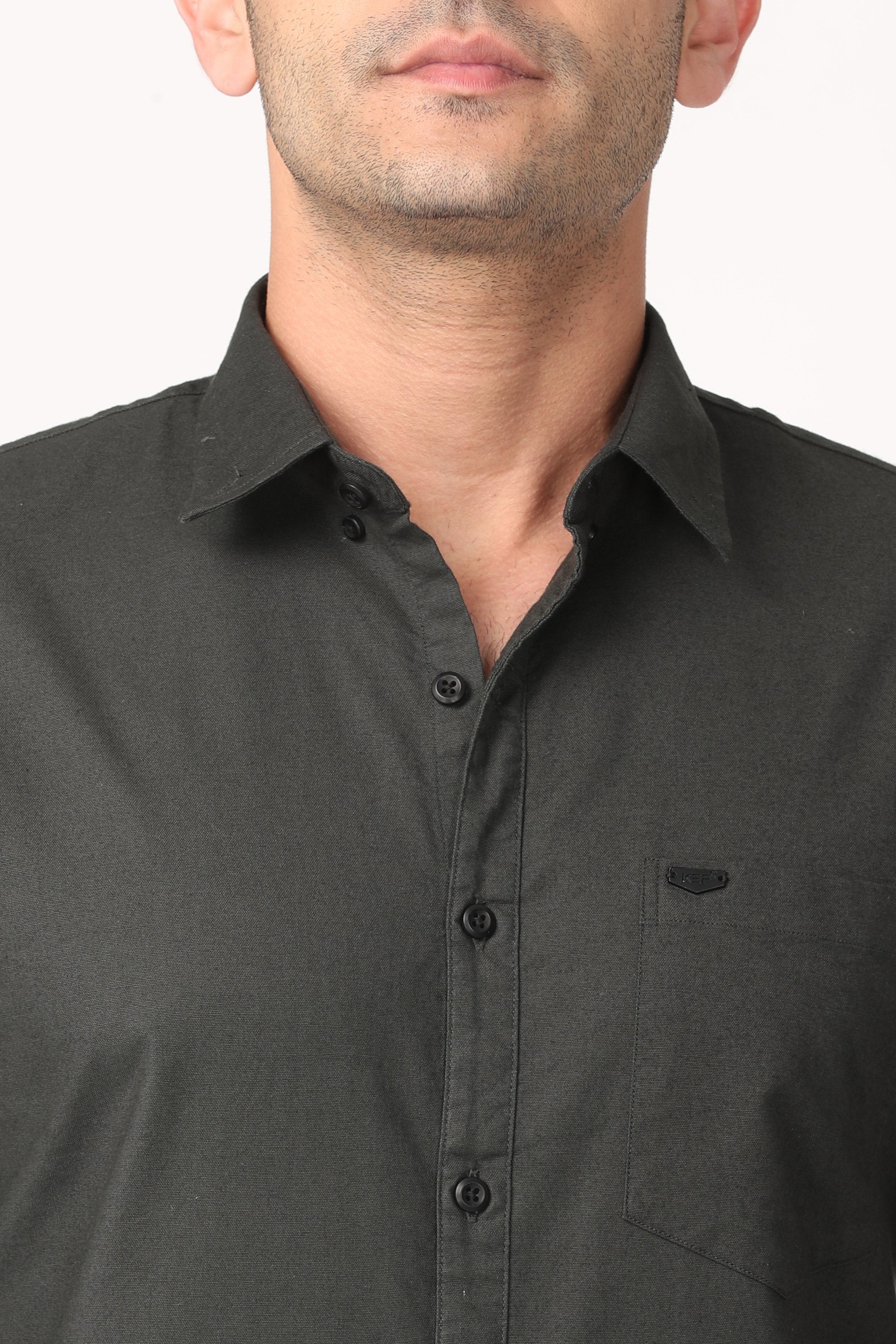 Punchy Black Full Sleeve Shirt Shirts KEF 